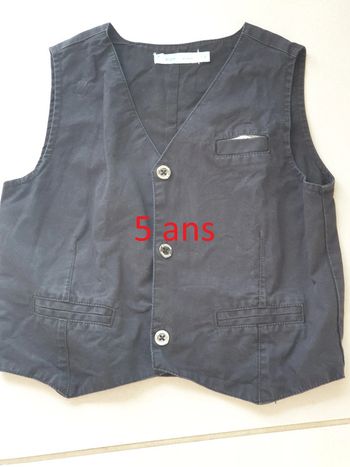 1 gilet costume enfant noir gemo 5 ans