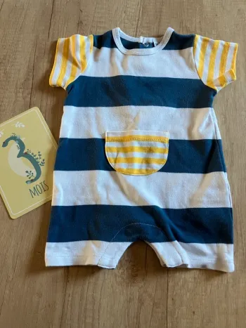 Combi short garçon 3 mois
