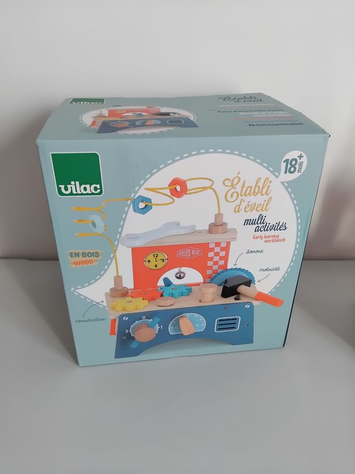 ETABLI en Bois Eveil Multi Activités VILAC 18 mois 🧮 - photo numéro 5