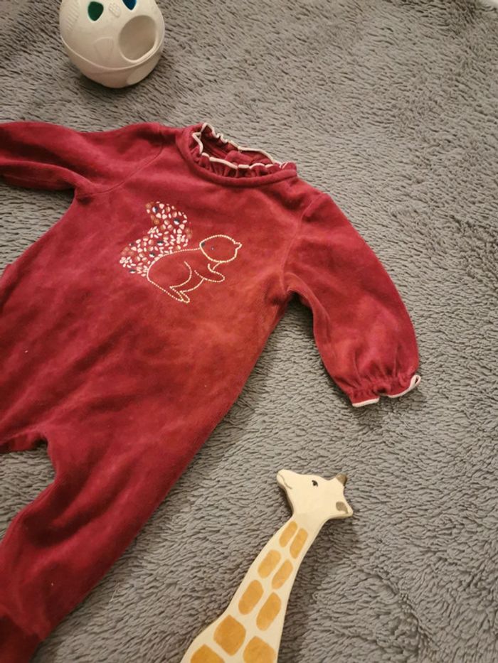 Pyjama velours Obaïbi 1 mois - photo numéro 2