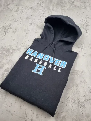 Pull à capuche noir “Hanover Baseball”,  M Hommes