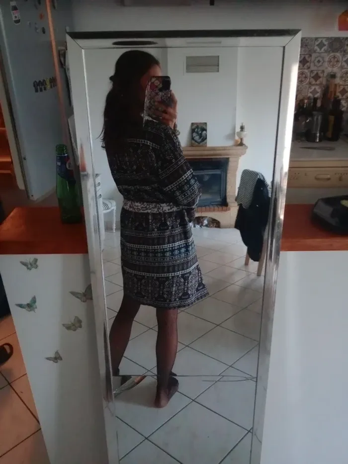 Robe fluide 48 à motifs ethniques/bohème c87 - photo numéro 3