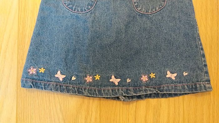 Robe jean fleurs papillon 9 mois - photo numéro 4
