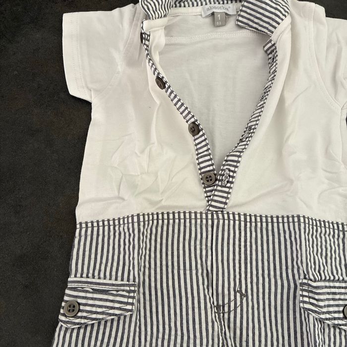 Combi short bébé garçon nouveau né 1 mois - photo numéro 3
