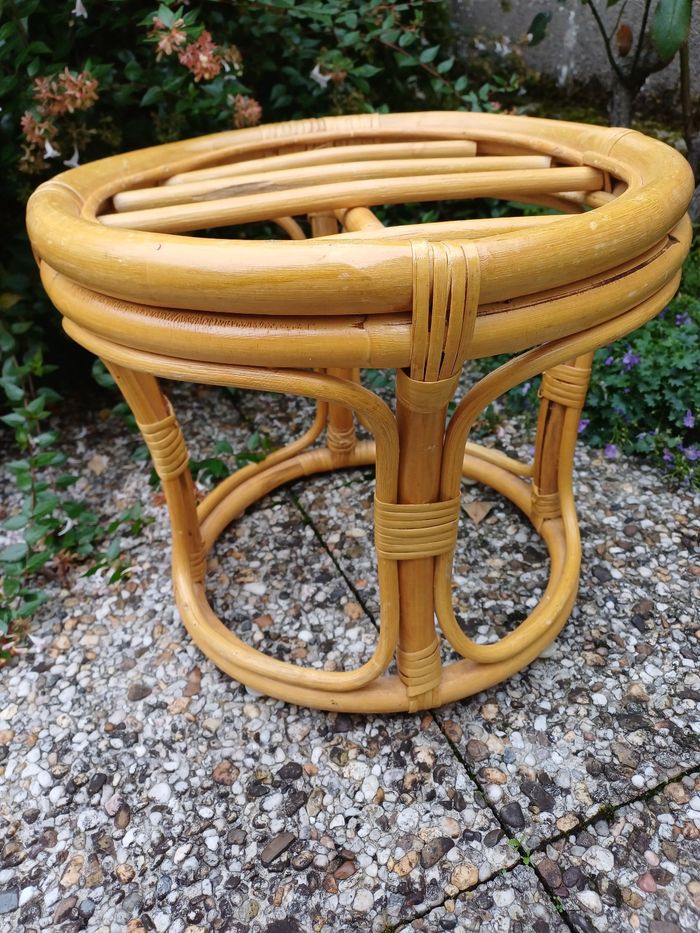 Pouf en rotin - photo numéro 4