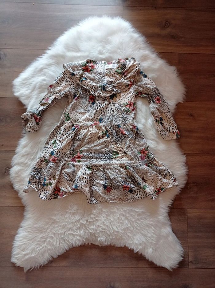 Zara robe chic 5 ans imprimé fleuri