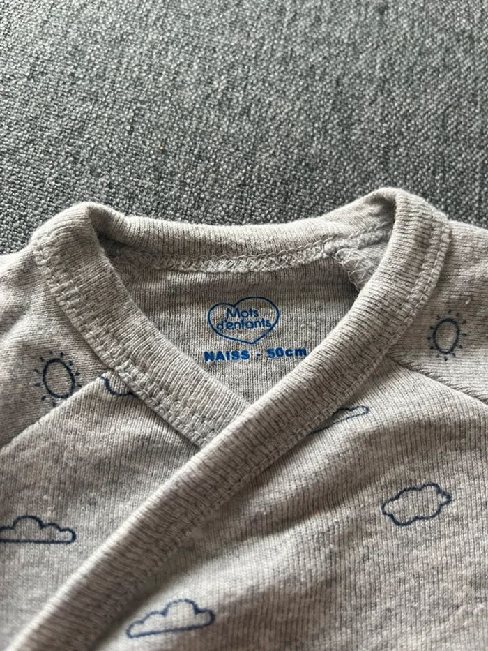 👶 Lot de 6 bodies croisés bébé Naissance/Taille 1 mois (50cm) - photo numéro 9