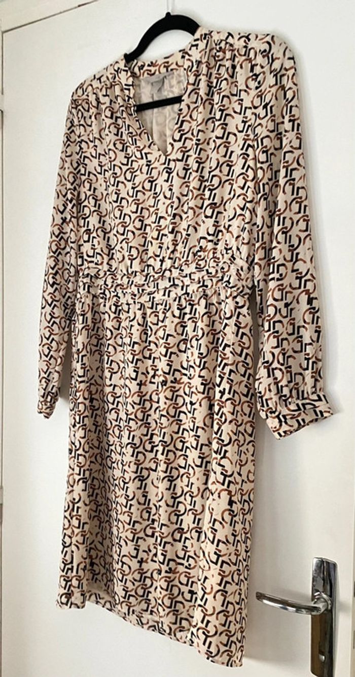 Robe Imprimée H&M Taille 38 - photo numéro 3