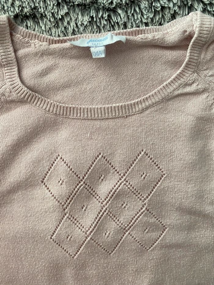 Pull rose pale Jacadi - 4 ans - photo numéro 2