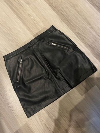 Jupe noir effet cuir