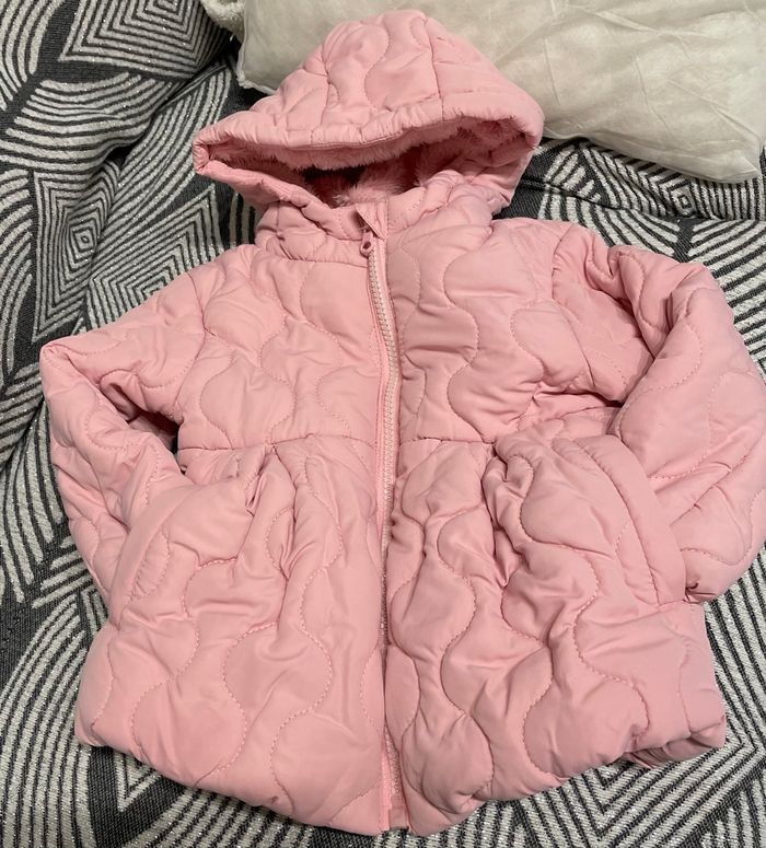 Veste Polaire Doudoune Rose fille taille 24 mois ZEN baby - photo numéro 2