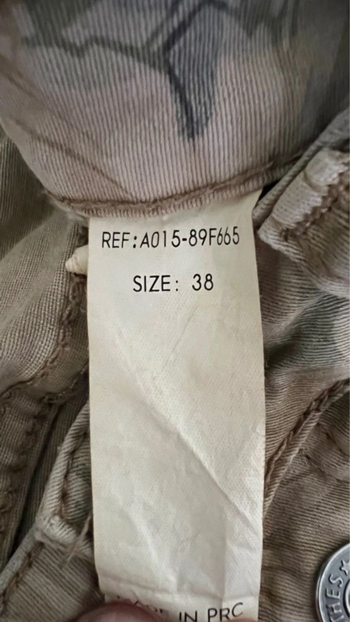 Pantalon droit en parfait état taille 38 marque cloothes 97 % coton  toile similaire au jean - photo numéro 9