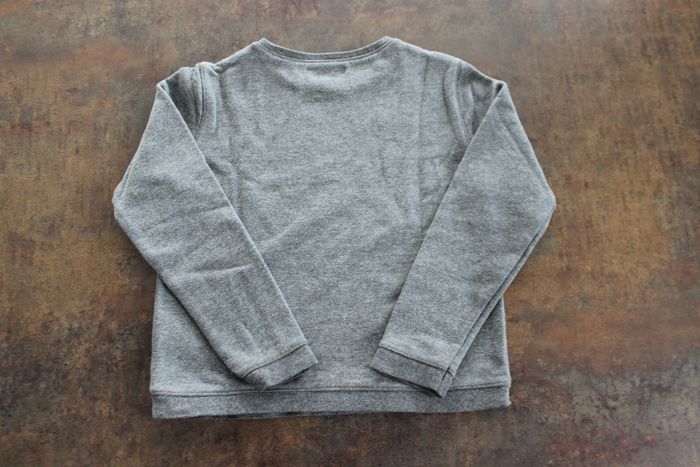Sweat-shirt gris "Just Smile" 8 ans - photo numéro 5