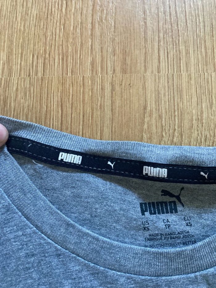 T shirt puma gris ado taille XS - photo numéro 4