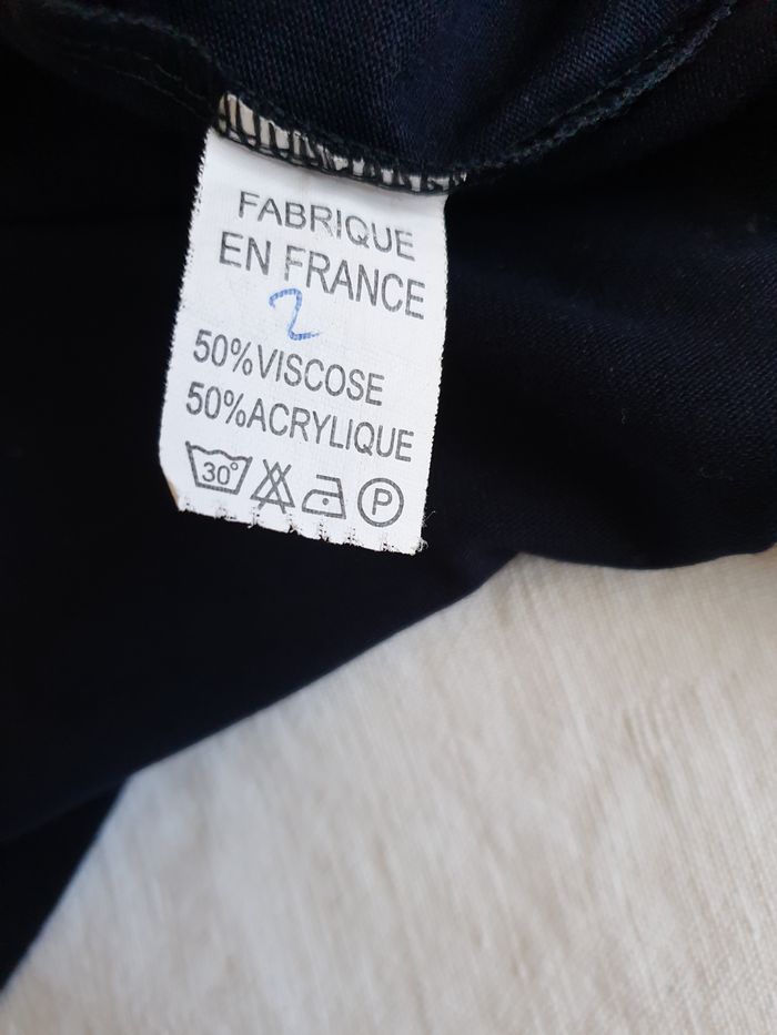 Débardeur bleu marine - Tricot Sitèle - T2 - photo numéro 5