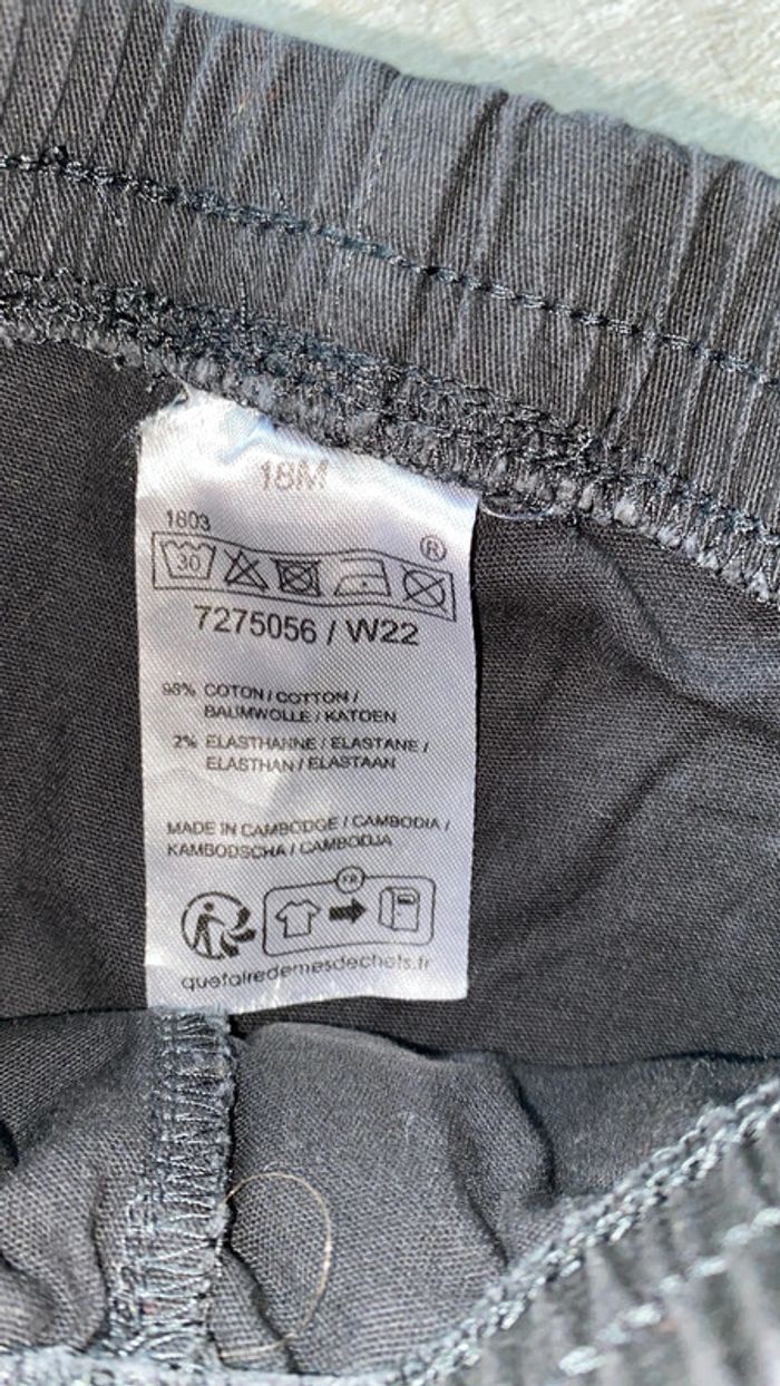 Pantalon noir/ gris - photo numéro 2