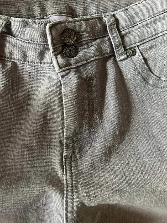 Jean influx gris clair taille 40 - photo numéro 4