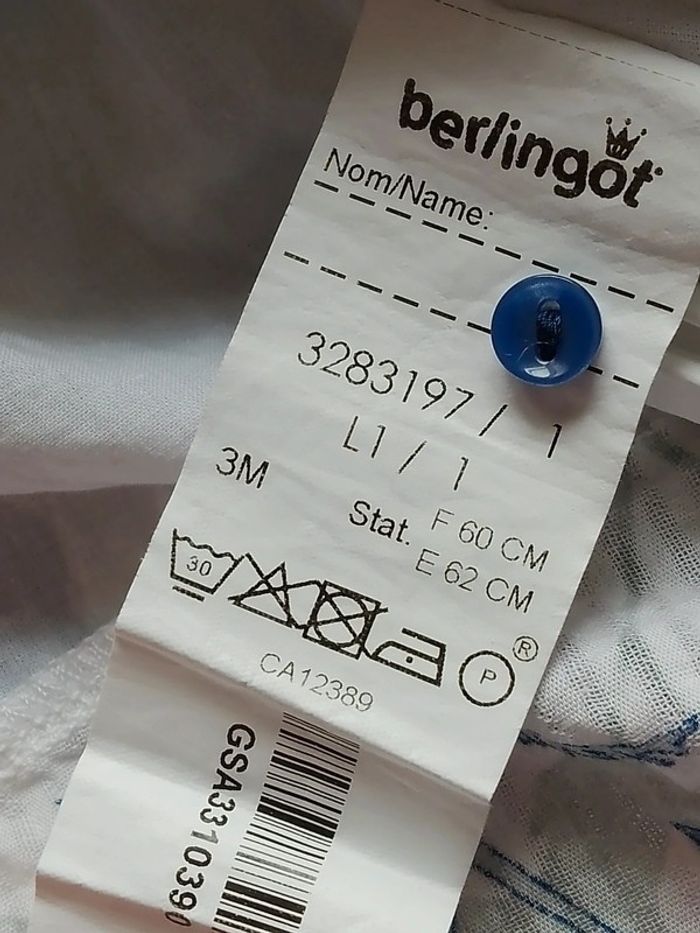 Ensemble été bébé fille 3 mois Berlingot - photo numéro 10