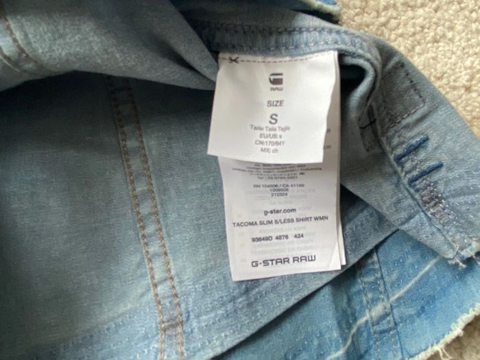 Chemise en jean sans manches G-star 🌻 - photo numéro 6