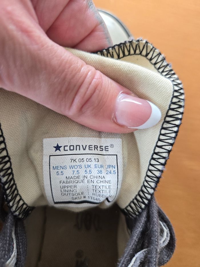 Converse grises - photo numéro 4