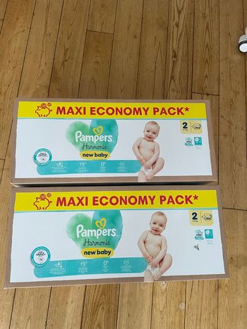 Vents pack 2 cartons Pampers taille 2 harmonie 