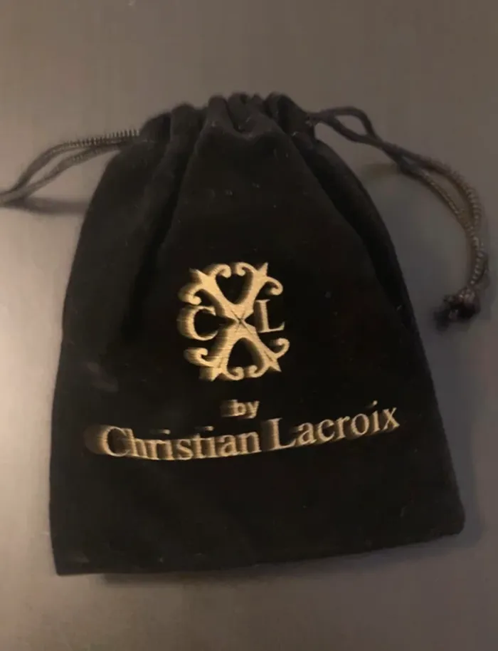 Christian Lacroix bracelet dorée gourmette et perles - photo numéro 7