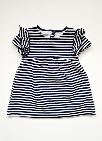 Zara - Robe marinière, manches courtes - Bleu marine (3 ans)