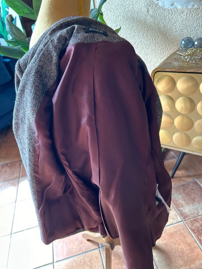 Kookai veste cintrée couleur marron mouchetée multicolores - photo numéro 11