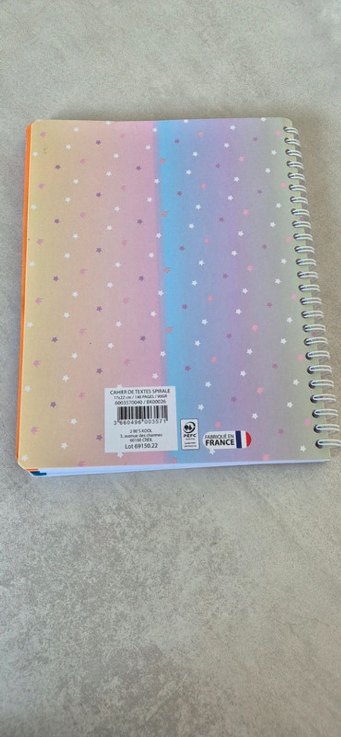 Cahier de texte licorne - photo numéro 2