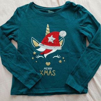T-shirt Noël manches longues fille 6 ans kiabi