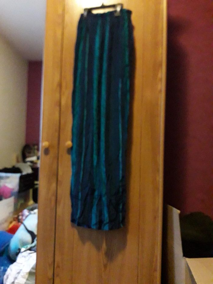 Pantalon bleu Camaïeu