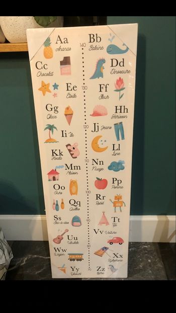 Abécédaire/toise  chambre enfant Neuf Atmosphera