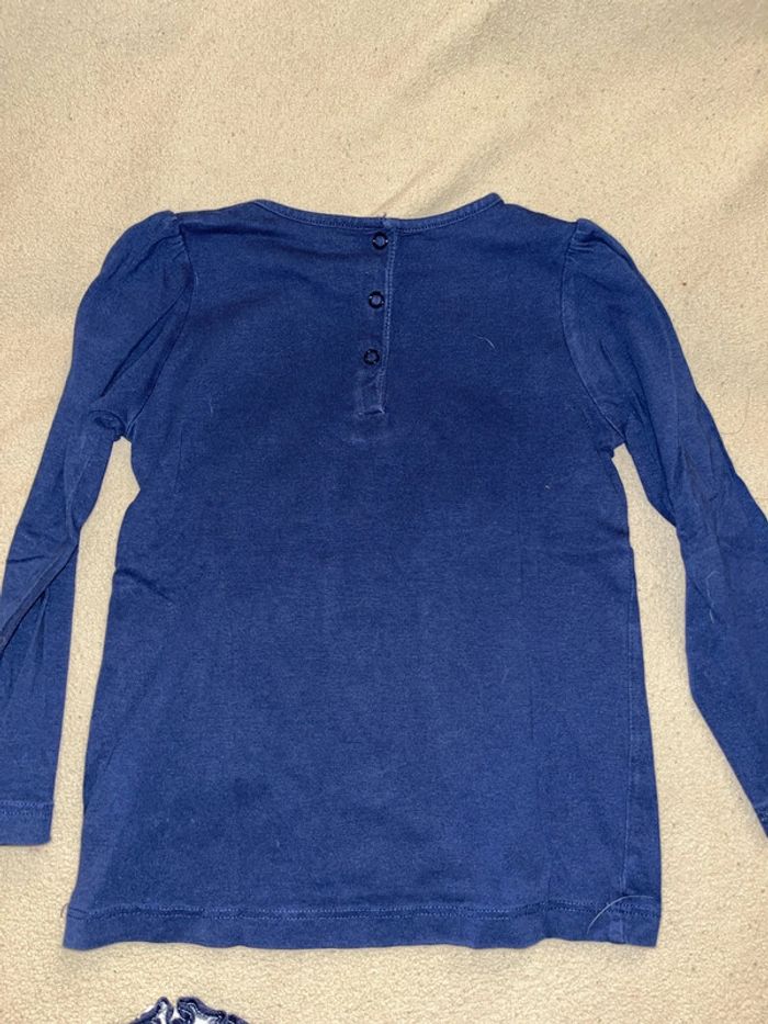 Ensemble marin jupe et tee shirt taille 2 ans - photo numéro 5