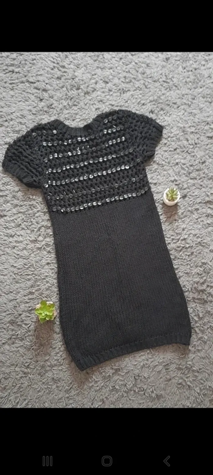 Robe pull grosse maille