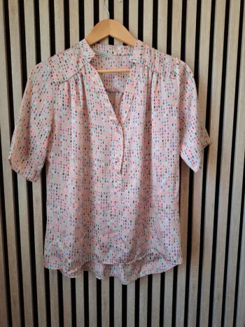 Blouse fluide beige multicolore
 T 38 Scarlet Roos