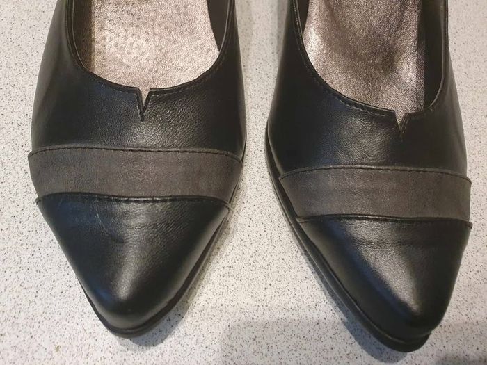 escarpins noirs et gris T39 - photo numéro 8