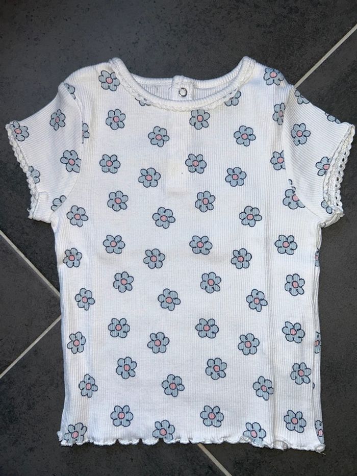 Ensemble été 2 pièces t-shirt et bloomer Jacadi bébé fille - photo numéro 2