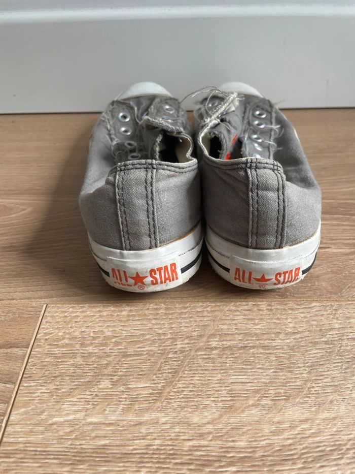 Converse Bass grises sans lacet – taille 36 - photo numéro 4
