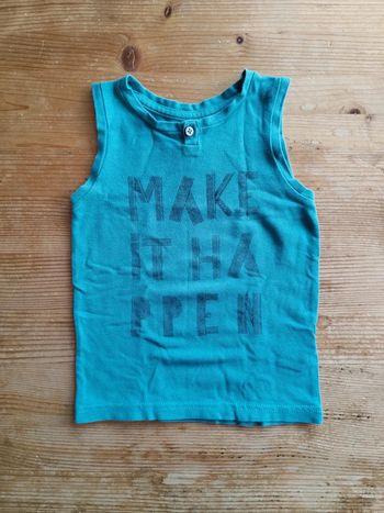 Débardeur imprimé vert – Kiabi – Taille 4 Ans – TBE