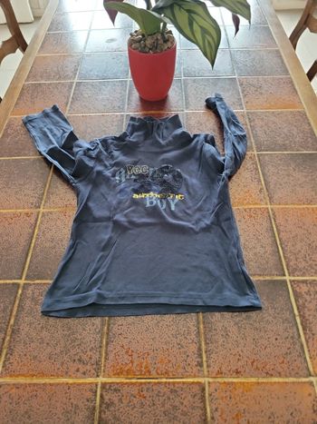 Tee shirt sous pull manches longues col roulé