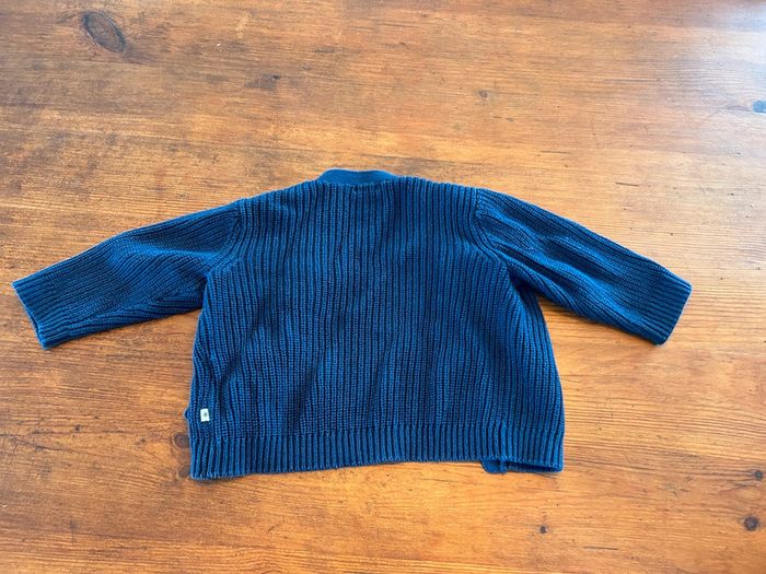 Gilet bleu maille marine - photo numéro 3