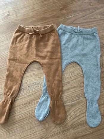 Lot de 2 petits legging avec pieds