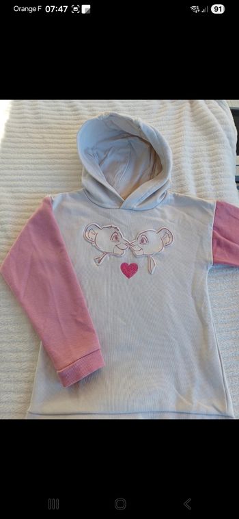 Sweat fille taille 5 ans