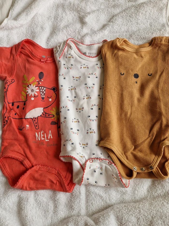 Lot de 6 bodies petit bateau petit beguin - photo numéro 3