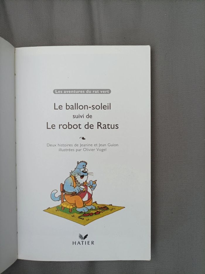 Livre pour jeunes lecteurs "le robot de Ratus" - photo numéro 2