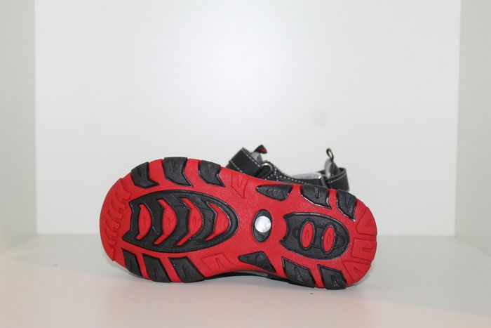 sandales nus pieds rouge noir gris 28 - photo numéro 6