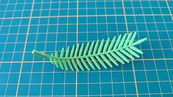 Feuille 4 palmier 30616430 pièce détachée Playmobil 5433 Famille avec piscine et plongeoir #B55