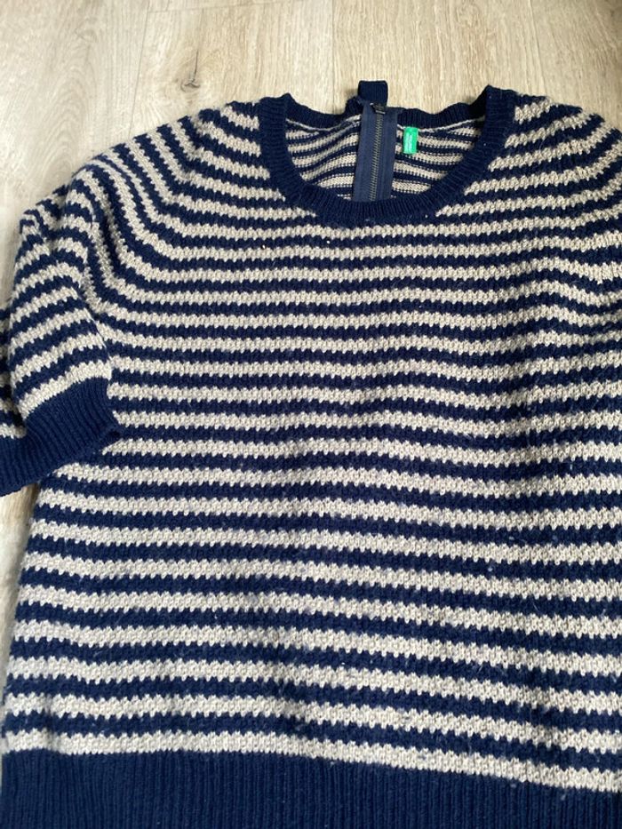 Pull en laine benetton - photo numéro 2
