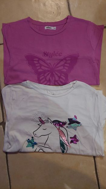 Lot 2 t shirt manches longues