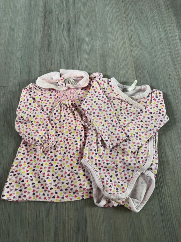 Ensemble robe et body orchestra taille 3 mois